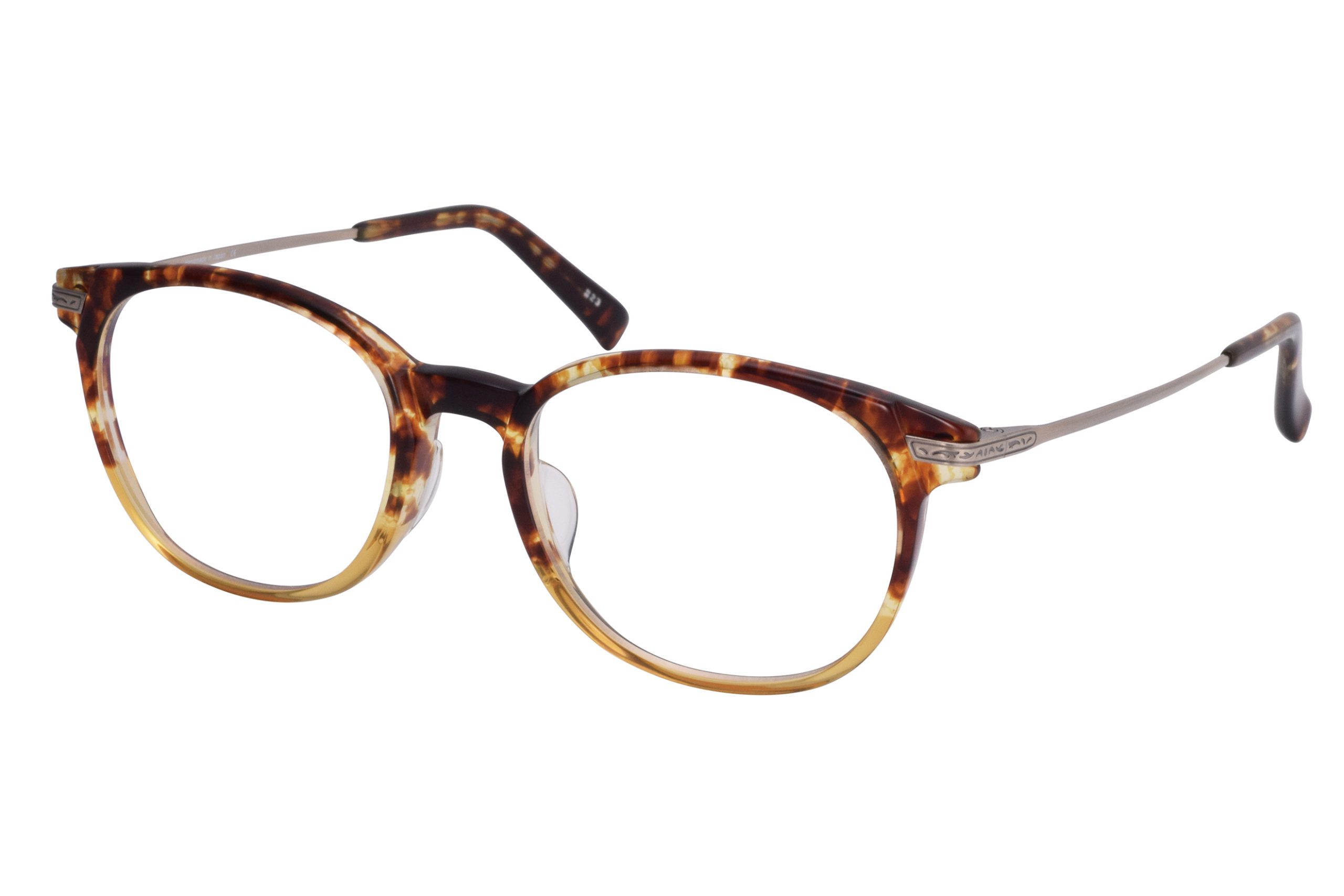 専用です★N1301★6.2㎝　古い眼形 Z-131 TIBD:Brush Titan/Demi Gray Rim＜Z-parts＞ | 大平眼鏡店
